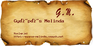 Gyöpös Melinda névjegykártya